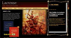 Desktop Screenshot of lacrossetheancientgame.com