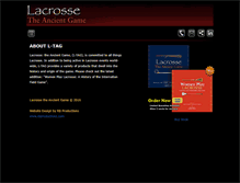 Tablet Screenshot of lacrossetheancientgame.com